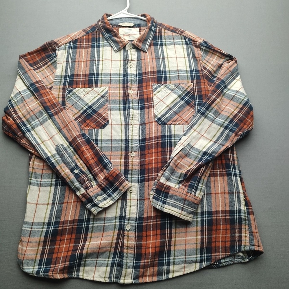Ultimate Flannel Men's Multicolored Plaid Long Sleeve Flannel XL Button Up Shirt